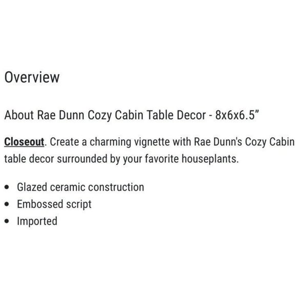 NEW Rae Dunn Cozy Cabin Ceramic Log Cabin Mountain Decor Burgundy Wine Chimney - Picture 3 of 3